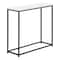 Monarch Specialties Accent Table, Console, Entryway, Narrow, Sofa, Living Room, Bedroom, White Laminate, Black Metal I 2252 - alternate 1